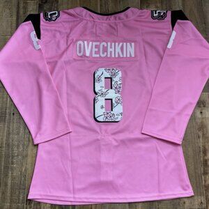 Alex Ovechkin Washington Capitals Pink Cherry Blossom Jersey - Women’s XL